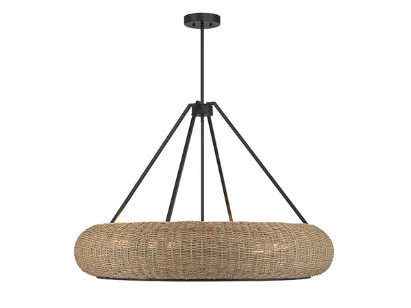 Gaia 6-Light Pendant in Matte Black by Breegan Jane