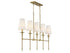 Trundle 5-Light Linear Chandelier in Matte Black