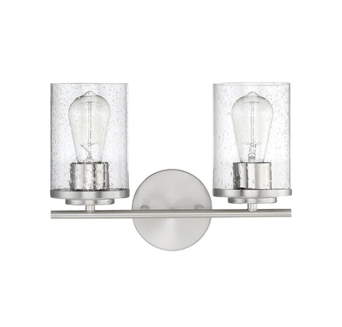Marshall 2-Light Bathroom Vanity Light in Polished Chrome