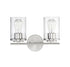 Marshall 2-Light Bathroom Vanity Light in Polished Chrome