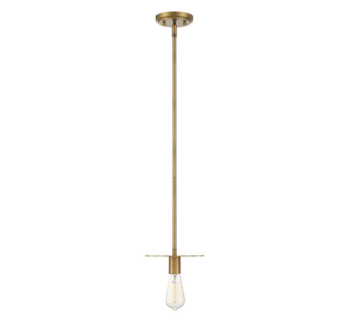 1-Light Mini Pendant in Polished Nickel