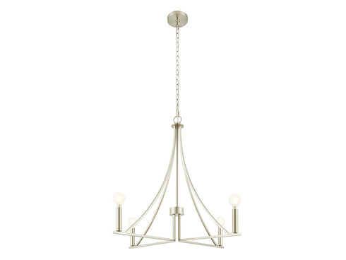 4-Light Chandelier in Brushed Nickel