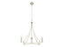 4-Light Chandelier in Brushed Nickel