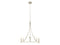 4-Light Chandelier in Brushed Nickel