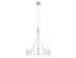 4-Light Chandelier in Brushed Nickel