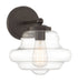 1-Light Wall Sconce in Oil Rubbed Bronze