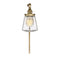 1-Light Adjustable Wall Sconce in Natural Brass