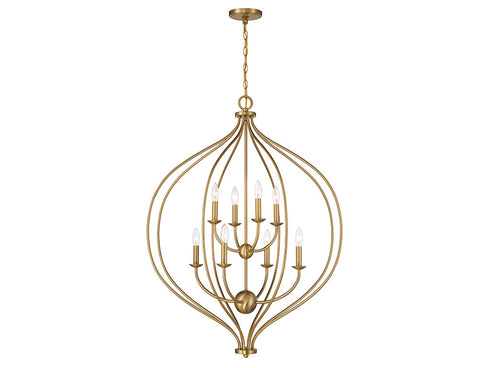 Orchid 8-Light Pendant in Matte Black