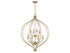 Orchid 8-Light Pendant in Matte Black