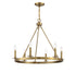 6-Light Chandelier in Matte Black