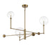 3-Light Chandelier in English Bronze