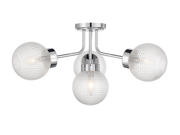 Coral 4-Light Semi-Flush in Chrome