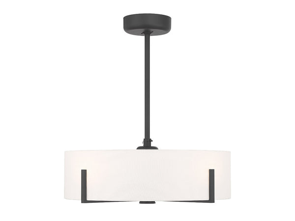 Mansell 4-Light Fan D'Lier in Matte Black