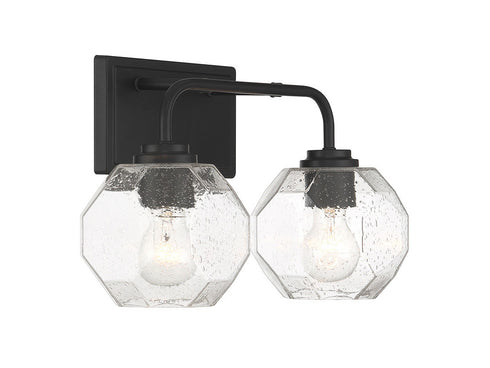 Baldwin 2-Light Bathroom Vanity Light in Satin Nickel