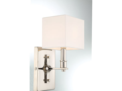 Collins 1-Light Wall Sconce in Polished Nickel