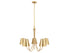 5-Light Chandelier in Matte Black