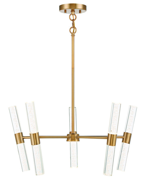 Arlon 10-Light LED Pendant in Warm Brass
