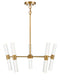 Arlon 10-Light LED Pendant in Warm Brass
