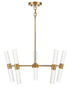 Arlon 10-Light LED Pendant in Warm Brass