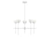5-Light Chandelier in Matte Black