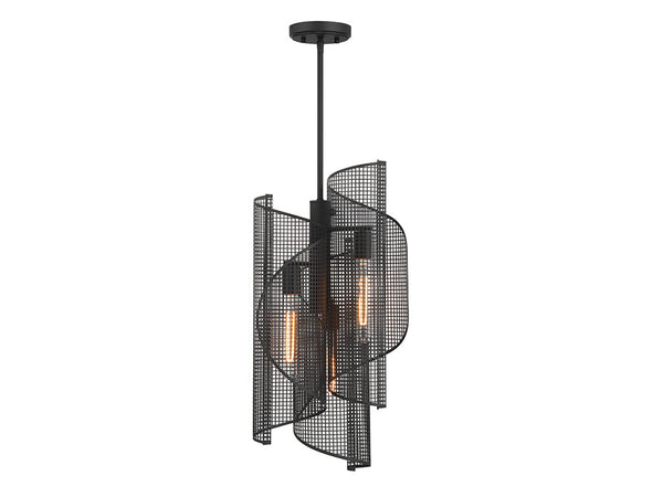 Hillbourne 3-Light Pendant in Matte Black