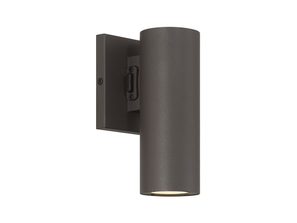 Kelley 1-Light LED 5CCT Cylinder Exterior Light in Bronze