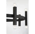 16-Light Chandelier in Matte Black
