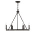 6-Light Chandelier in Matte Black