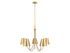 5-Light Chandelier in Matte Black