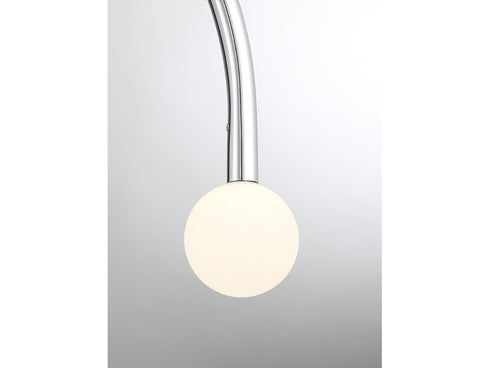 2-Light Chandelier in Natural Brass