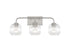 Baldwin 3-Light Bathroom Vanity Light in Satin Nickel