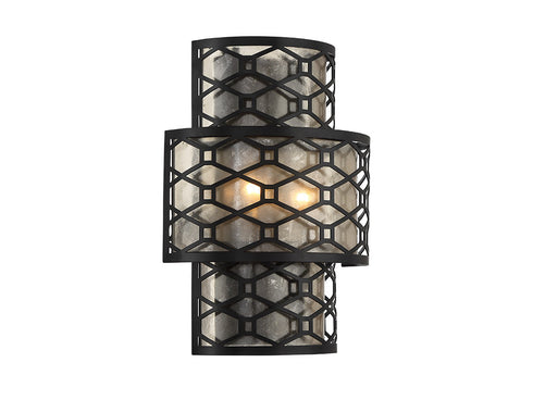 Mannheim 2-Light Wall Sconce in Warm Brass