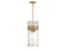 Ashton 3-Light Pendant in Warm Brass