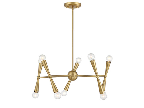 10-Light Chandelier in Chrome