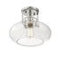 1-Light Ceiling Light in Polished Nickel