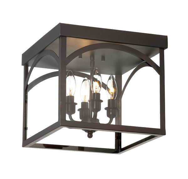 Garrett 4-Light Ceiling Light in English Bronze