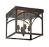 Garrett 4-Light Ceiling Light in English Bronze
