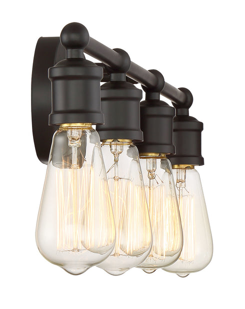 4-Light Bathroom Vanity Light in Oil Rubbed Bronze