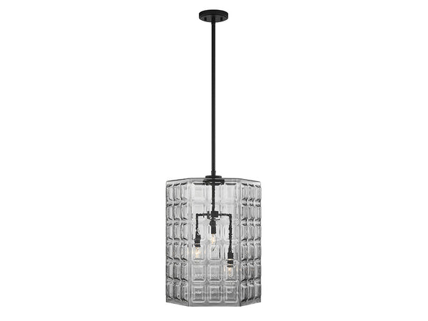 Reddick 3-Light Pendant in Matte Black