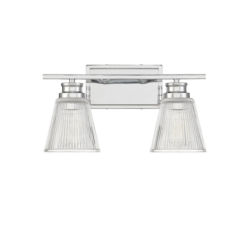 2-Light Bathroom Vanity Light in Chrome