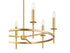 6-Light Chandelier in Brushed Nickel