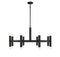 16-Light Chandelier in Matte Black
