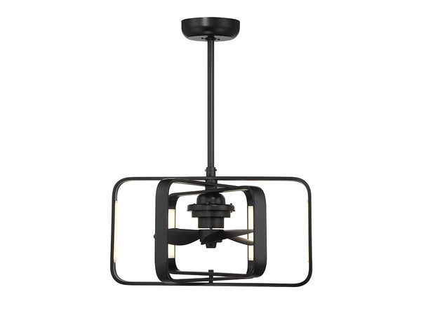 Lynx LED Fan D'Lier in Matte Black