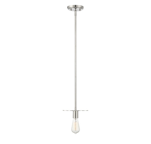 1-Light Mini Pendant in Polished Nickel