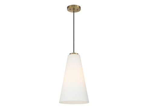 Christos 1-Light Pendant in Warm Brass