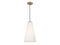 Christos 1-Light Pendant in Warm Brass