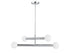 4-Light Chandelier in Matte Black