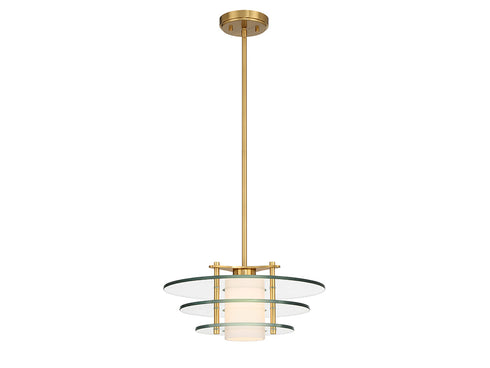Newell 1-Light Pendant in Warm Brass
