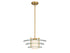 Newell 1-Light Pendant in Warm Brass