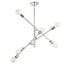 6-Light Chandelier in Polished Nickel
